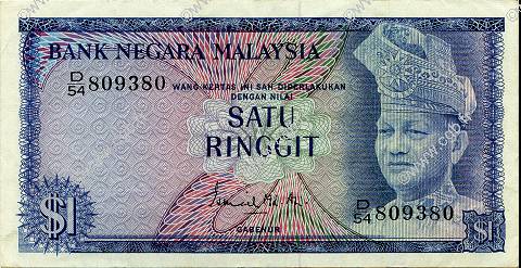 1 Ringitt MALAYSIA  1972 P.07 XF