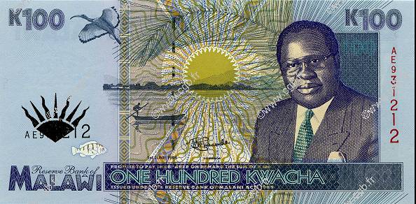 100 Kwacha MALAWI  1995 P.34 UNC