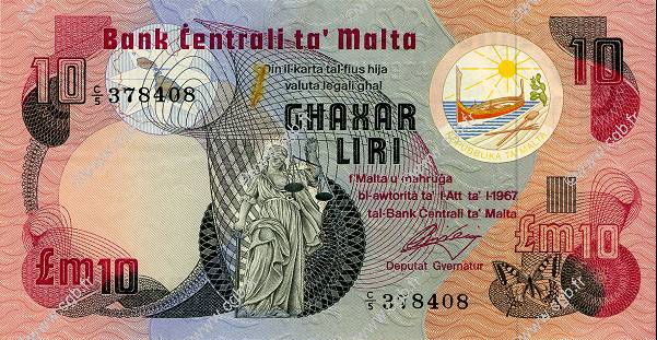10 Liri MALTE  1979 P.36a EBC