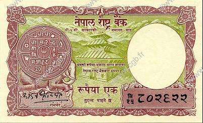 1 Rupee NEPAL  1965 P.12 AU