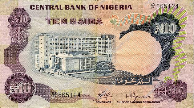 10 Naira NIGERIA  1973 P.17a fVZ