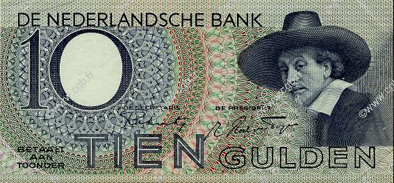 10 Gulden NETHERLANDS  1943 P.059 XF+