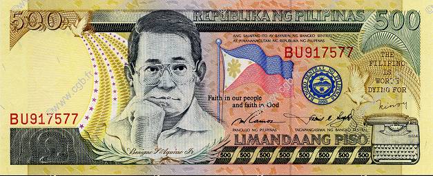 500 Pesos PHILIPPINES  1998 P.185a UNC