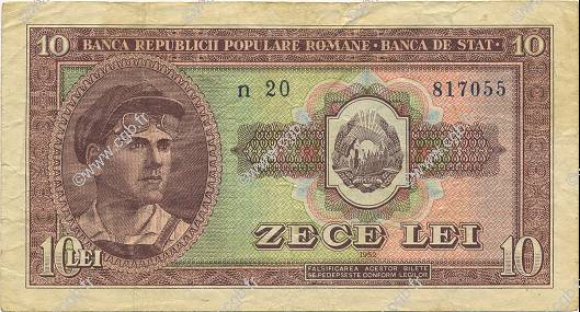 10 Lei ROMANIA  1952 P.088b BB