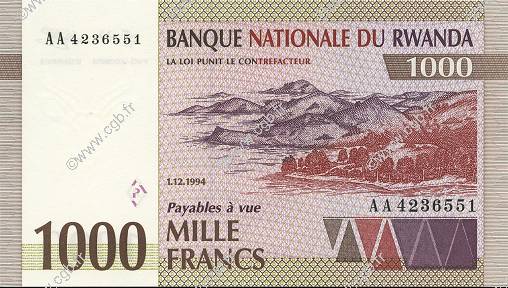1000 Francs RWANDA  1994 P.24 UNC