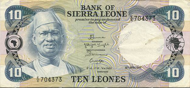 10 Leones SIERRA LEONA  1984 P.08b MBC