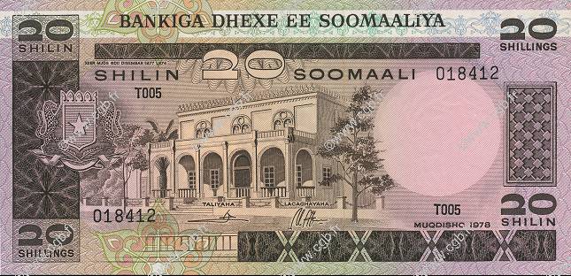 20 Shilin SOMALIA  1978 P.23a AU