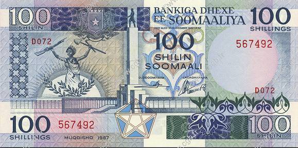 100 Shilin SOMALIE  1987 P.35b NEUF