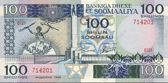 100 Shilin SOMALIA  1988 P.35c UNC