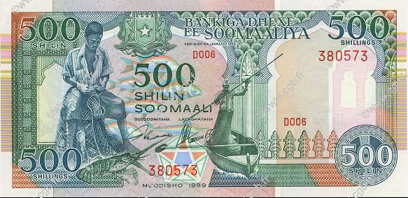500 Shilin SOMALIE  1989 P.36a NEUF