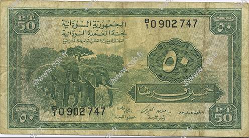 50 Piastres SUDAN  1956 P.02A MB