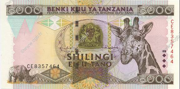 5000 Shillings TANSANIA  1997 P.32 fST+