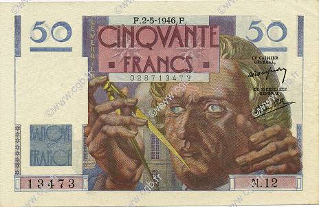 50 Francs LE VERRIER FRANCE  1946 F.20.03 XF+