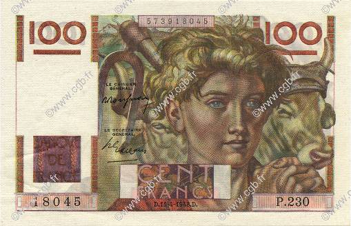 100 Francs JEUNE PAYSAN FRANKREICH  1948 F.28.17 fST