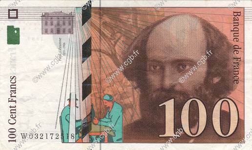 100 Francs CÉZANNE FRANCIA  1997 F.74.01 MBC+