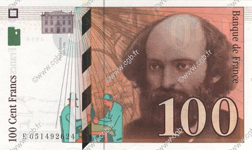 100 Francs CÉZANNE FRANCIA  1998 F.74.02 q.AU