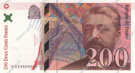 200 Francs EIFFEL FRANKREICH  1996 F.75.03b ST
