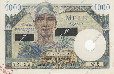 1000 Francs SUEZ Annulé FRANCIA  1956 VF.43.01 SC