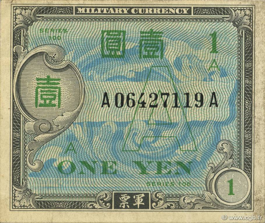 1 Yen JAPAN  1946 P.066 XF-