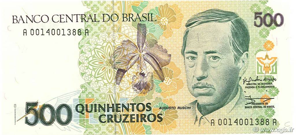 500 Cruzeiros BRASILIEN  1990 P.230 ST