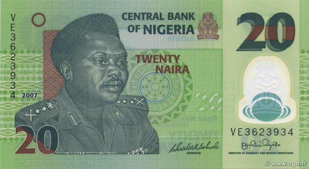 20 Naira NIGERIA  2007 P.34b NEUF