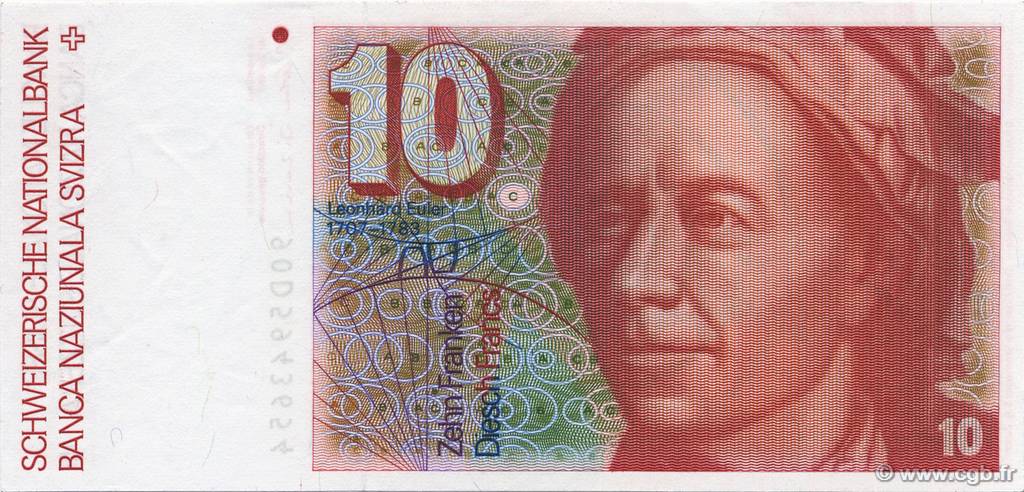 10 Francs SUISSE  1990 P.53 ST