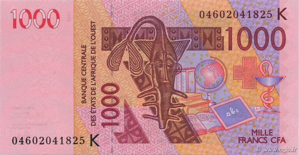 1000 Francs WEST AFRICAN STATES  2004 P.715Kb UNC