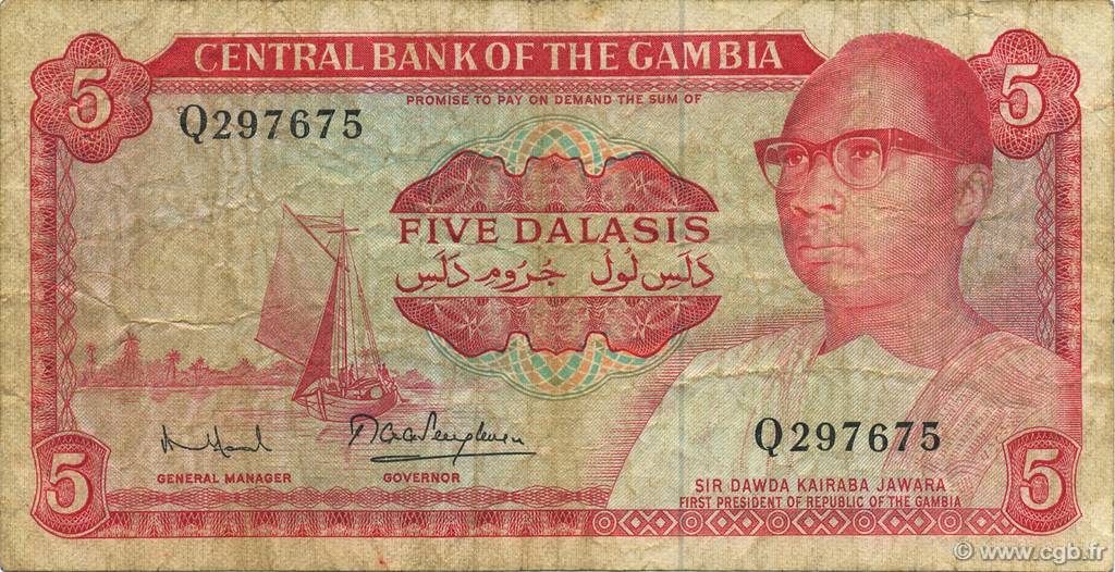 5 Dalasis GAMBIA  1972 P.05d MB