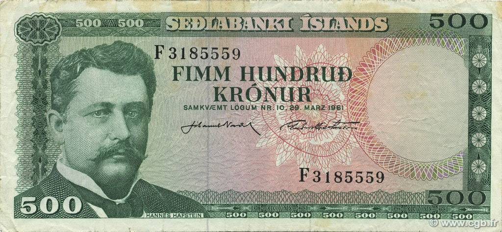 100 Kronur ISLANDIA  1961 P.45a MBC