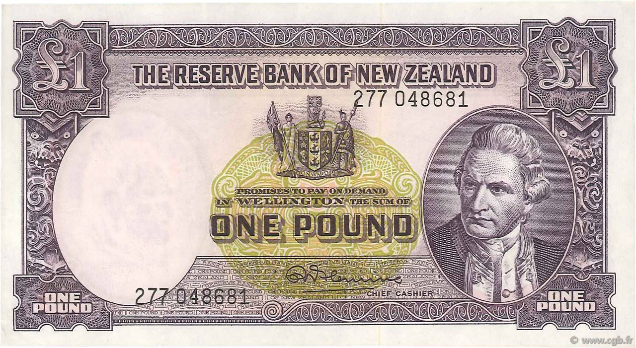 1 Pound NEUSEELAND
  1967 P.159d fVZ to VZ
