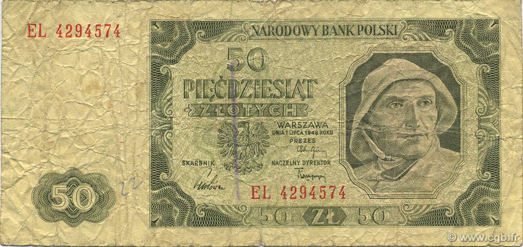 50 Zlotych POLONIA  1948 P.138 B