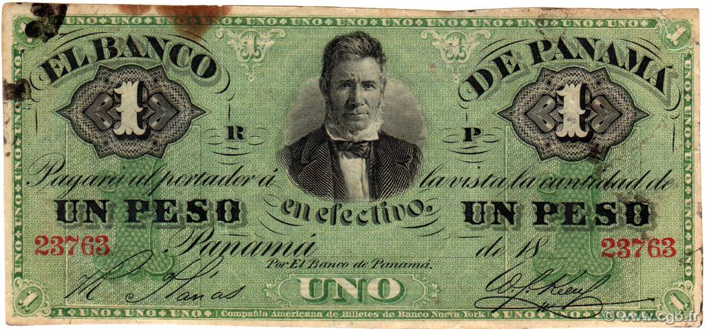 1 Peso PANAMA  1869 PS.0721 TTB