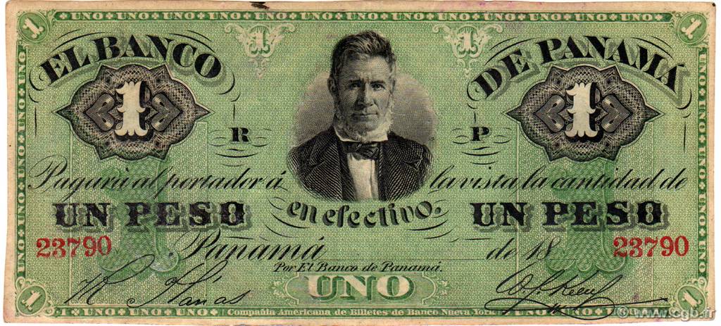 1 Peso PANAMA  1869 PS.0721 VF+