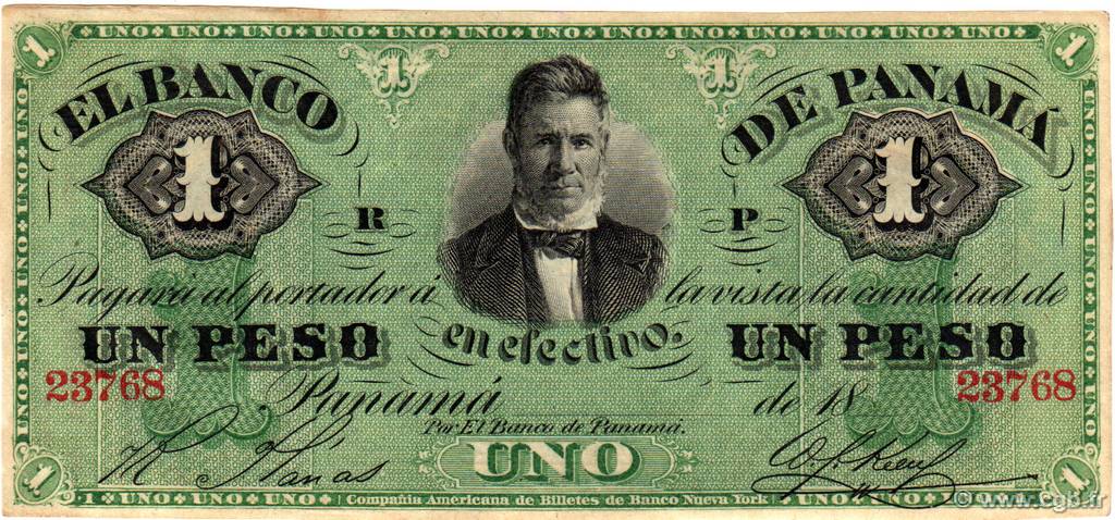 1 Peso PANAMá  1869 PS.0721 EBC