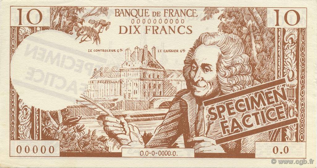 10 Francs Voltaire Scolaire FRANCE régionalisme et divers  1965  pr.NEUF
