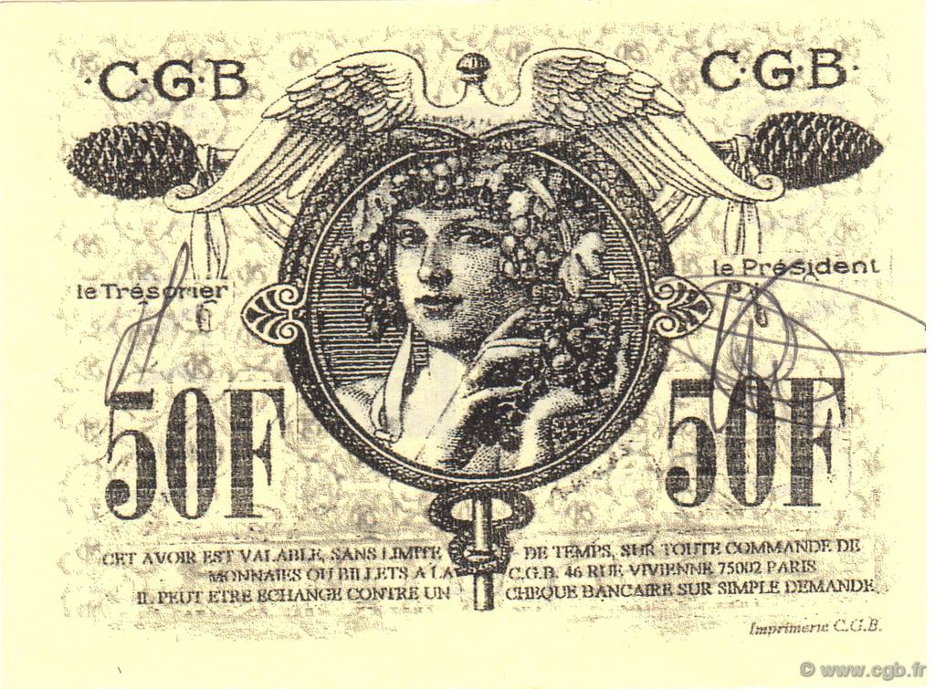 50 Francs  FRANCE régionalisme et divers  1992  NEUF