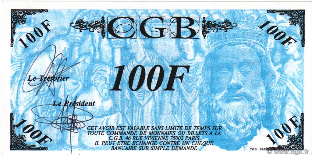 100 Francs Clovis FRANCE régionalisme et divers  1996  NEUF