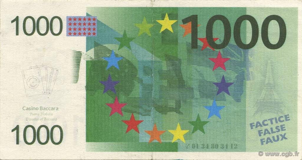 1000 Euro FRANCE Regionalismus und verschiedenen  2000  SS