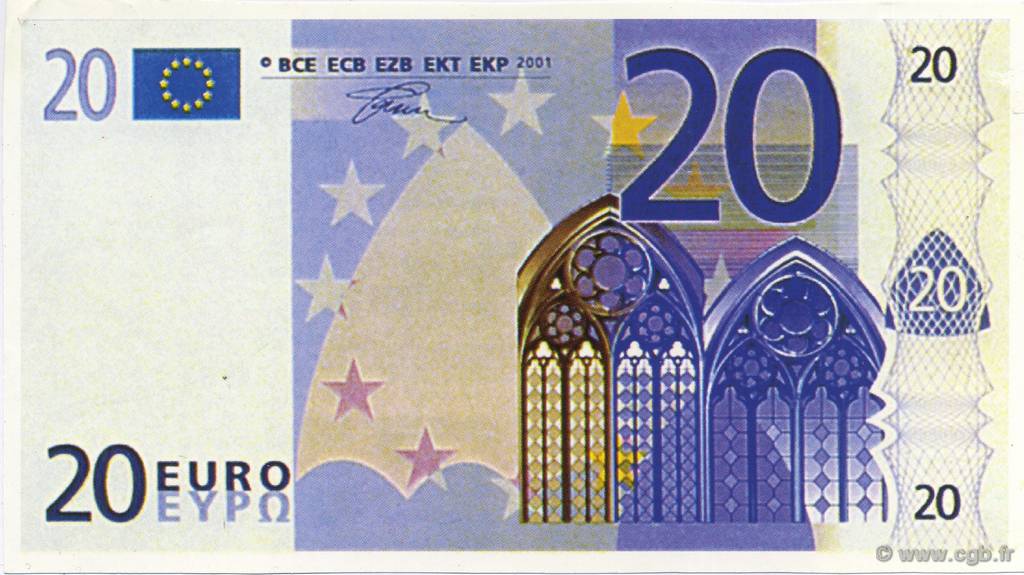 20 Euro FRANCE regionalism and various  2001  UNC