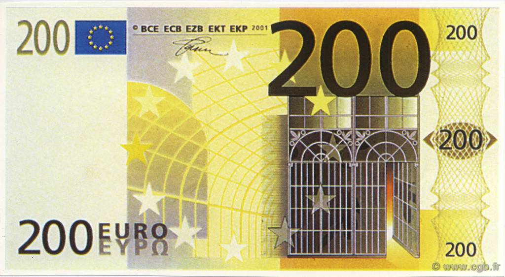 200 Euro FRANCE regionalism and various  2001  UNC