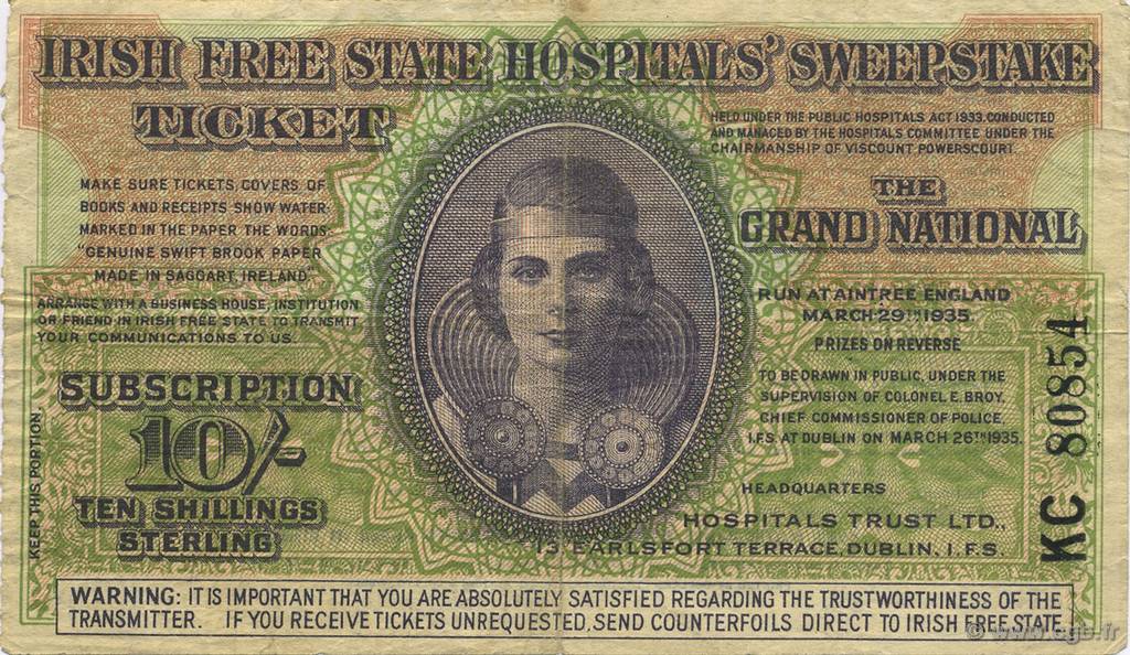 10 Shillings IRLANDA  1935  BB