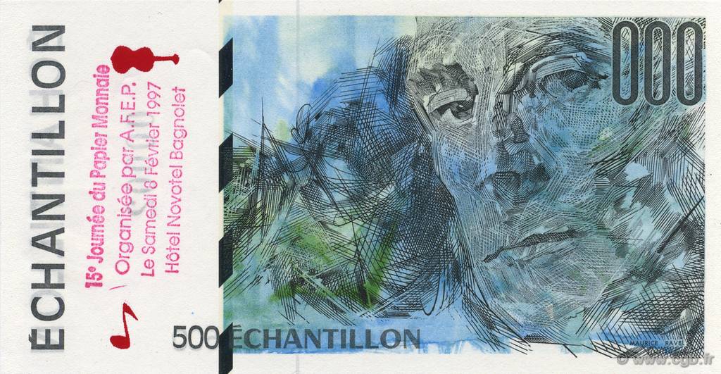 500 Francs AFEP FRANCE regionalism and miscellaneous  1997  UNC