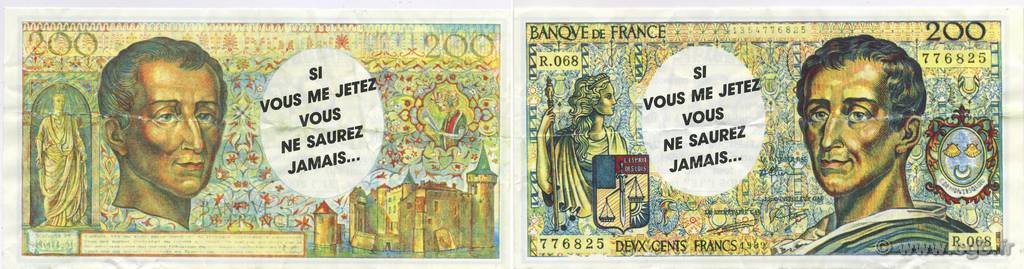 200 Francs FRANCE régionalisme et divers  1995  TTB