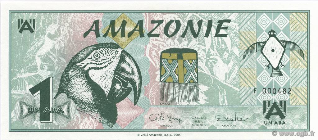 1 Ara AMAZONIA  2005  UNC