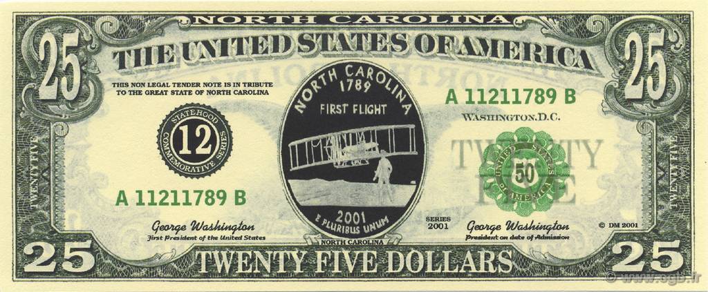 25 Dollars ÉTATS-UNIS D AMÉRIQUE  2001  NEUF