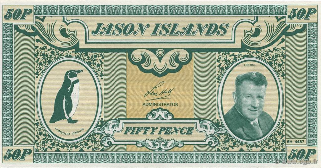 50 Pence JASON S ISLANDS  2007  FDC