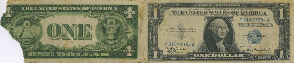 1 Dollar UNITED STATES OF AMERICA  1940  F