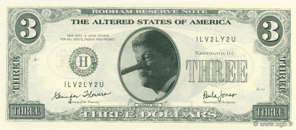 3 Dollars ÉTATS-UNIS D AMÉRIQUE  1993  NEUF