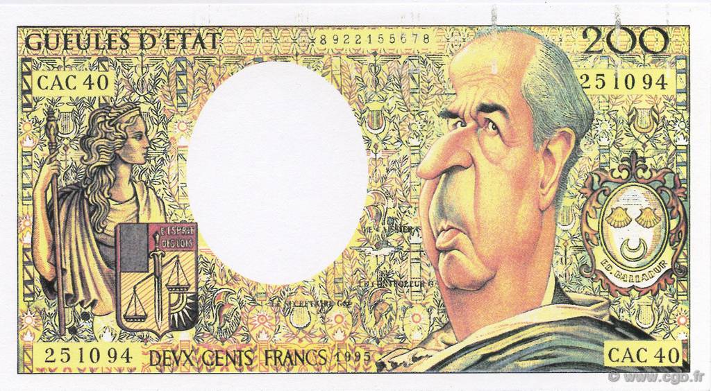 200 Francs FRANCE regionalism and various  1995  UNC
