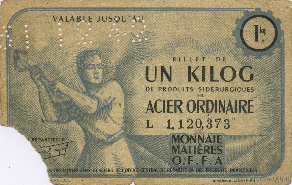 1 Kilo FRANCE regionalism and miscellaneous  1940  F
